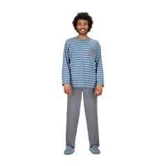 MOTA - PIJAMA LARGO ALGODÓN