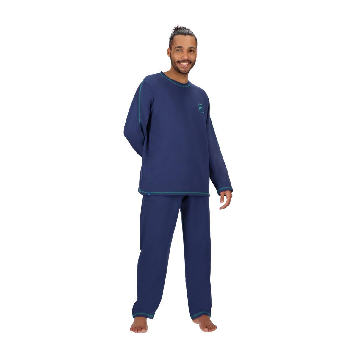 MOTA - PIJAMA LARGO  ALGODÓN