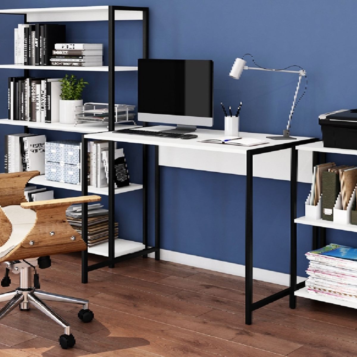 BE DESIGN - Estante New York Blanco 5 Niveles