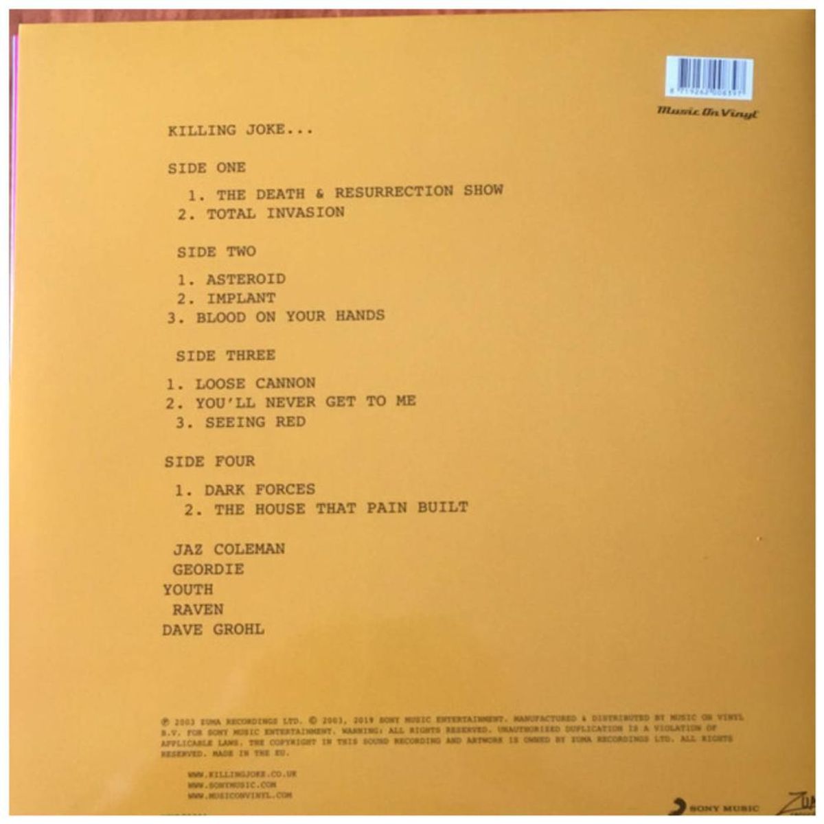 HITWAY MUSIC - KILLING JOKE - KILLING JOKE (2LP) - VINILO HITWAY MUSIC