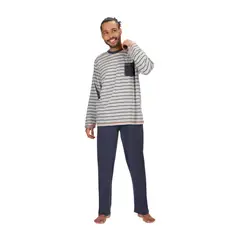 MOTA - PIJAMA LARGO ALGODÓN