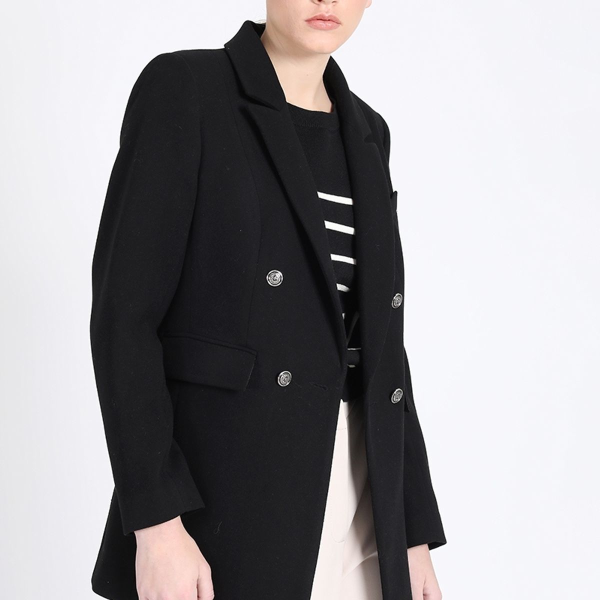 LIOLA - Blazer Cruzado Muflon Negro Liola