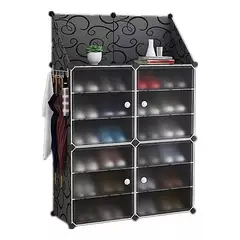 GENERICO - Zapatero Organizador 2 Filas Y 6 Pisos Estante Triangular