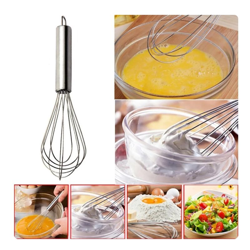 GENERICO - Batidor Mezclador De Acero 35Cm Reposteria Cocina