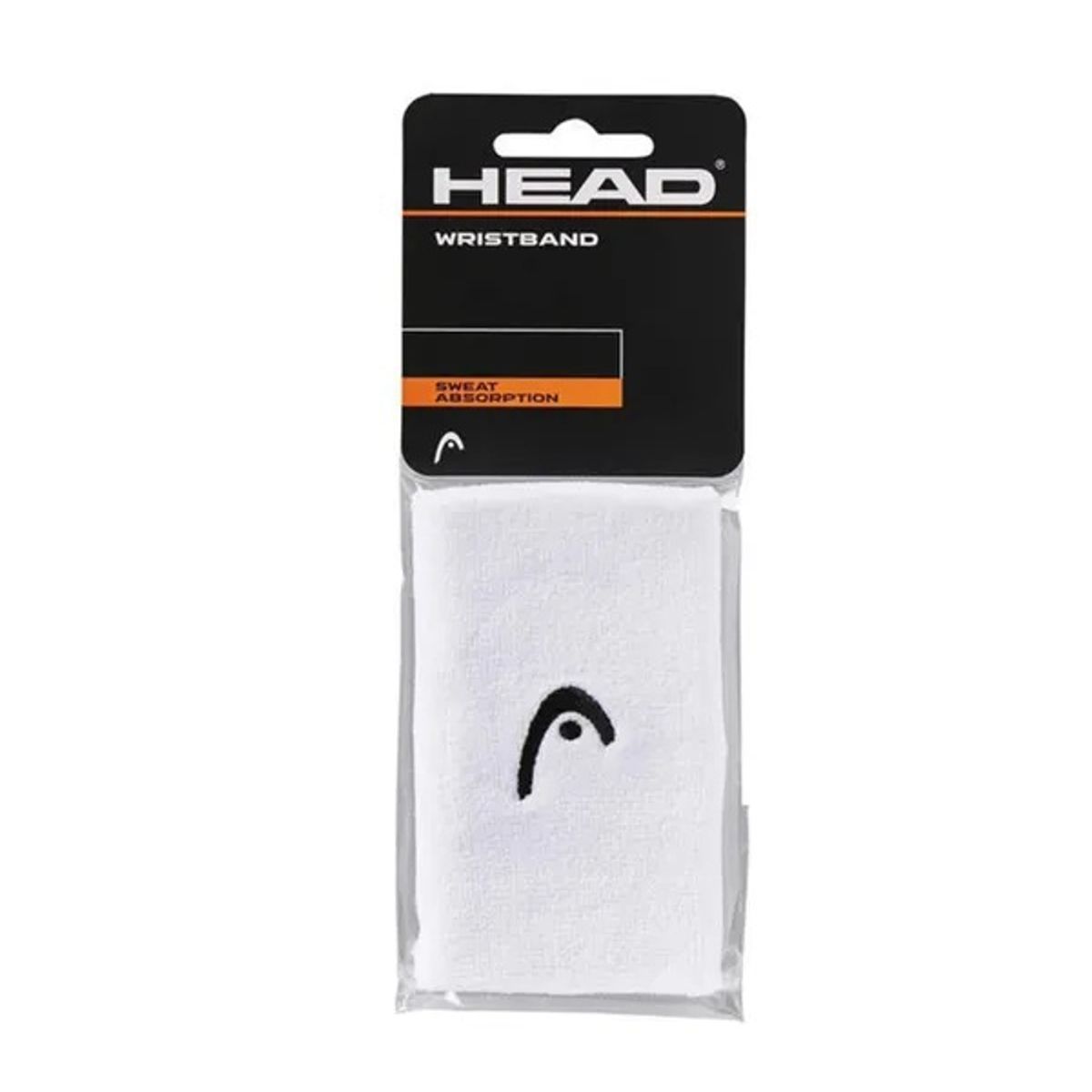 HEAD - Muñequera Head Larga Blanco X2 Tenis Padel
