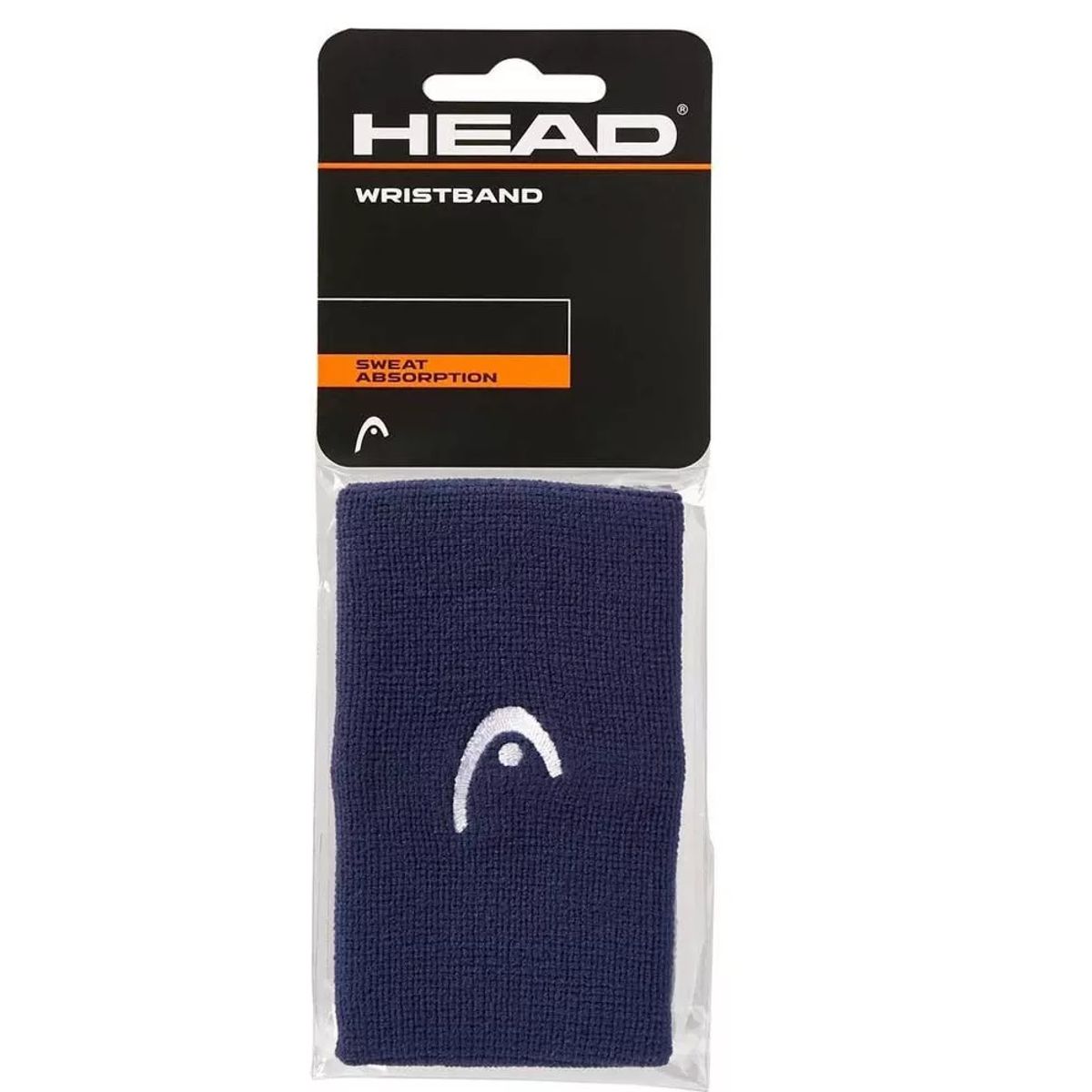 HEAD - Muñequera Head Larga Azul Marino X2 Tenis Padel