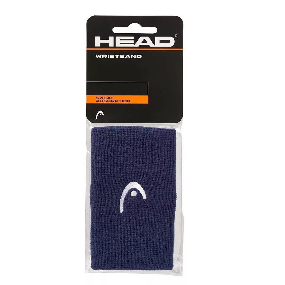 HEAD - Muñequera Head Larga Azul Marino X2 Tenis Padel