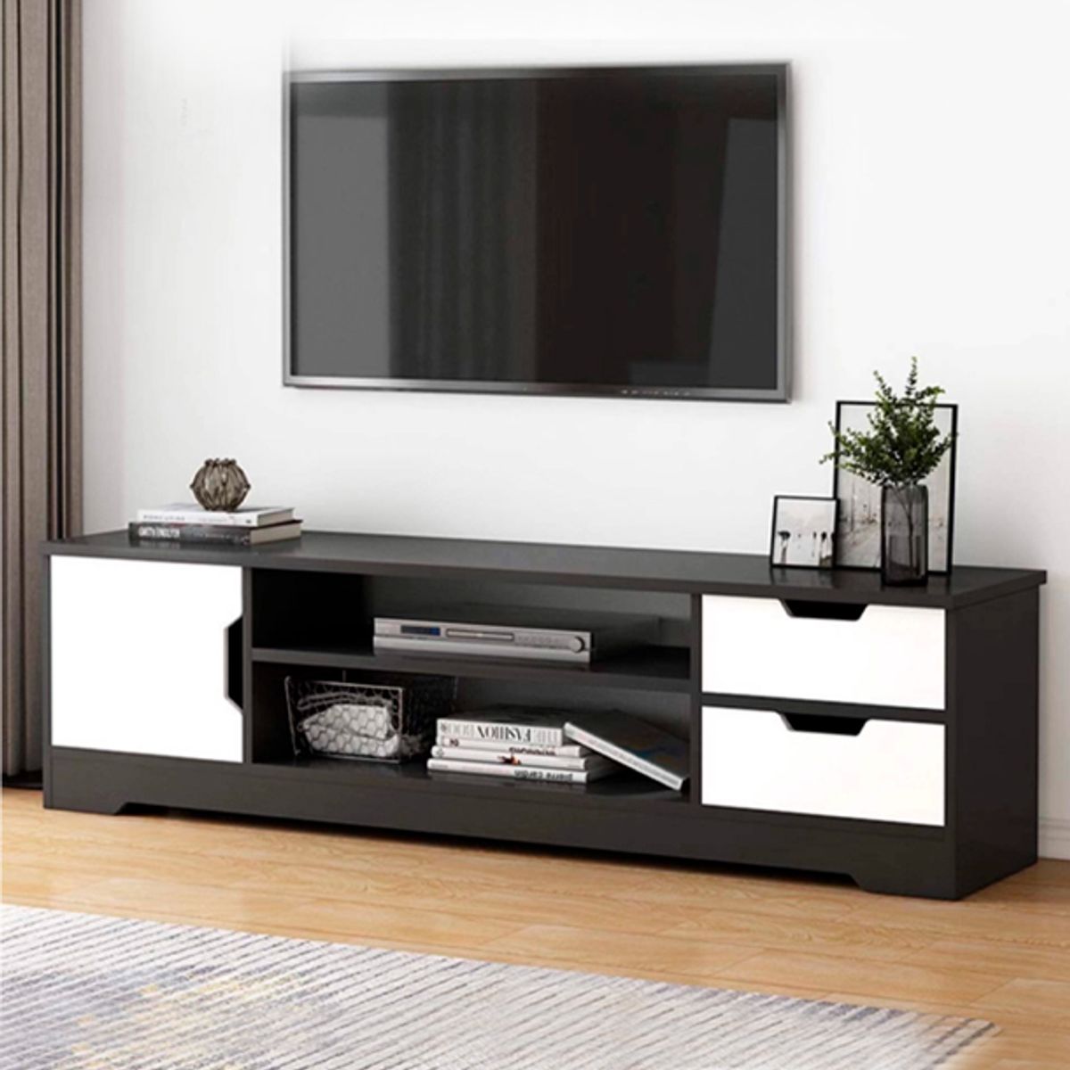 CORI CORI - Rack de TV o Buffet con Cajones Night Black