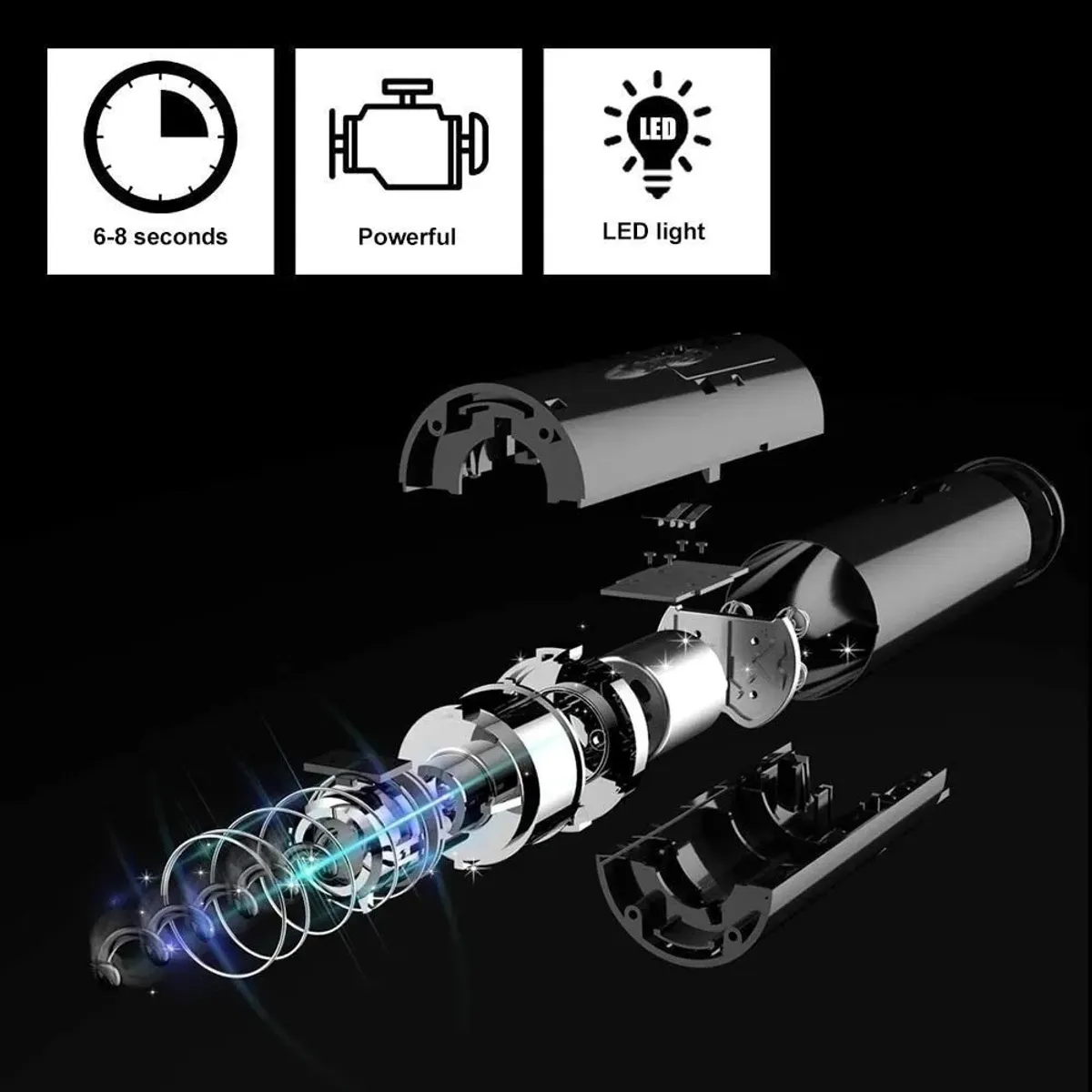 GENERICO - Descorchador Sacacorcho Destapador Abridor Eléctrico Vino