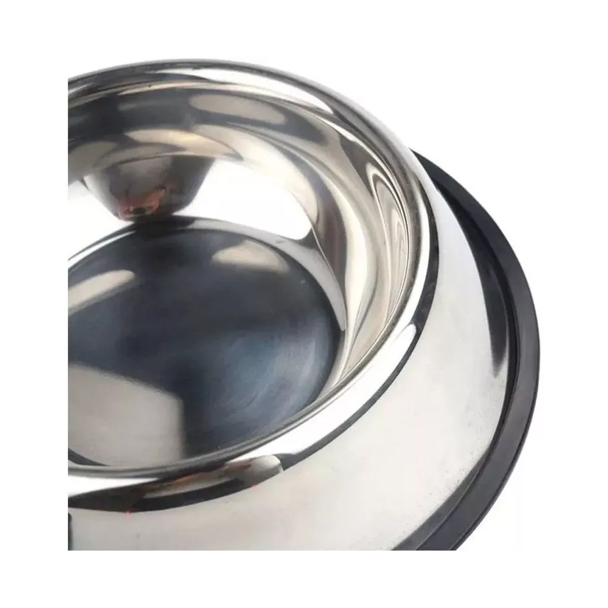 GENERICO - Plato Tazón Comida Agua Acero Inox Mascota Perro Gato 20 Cm