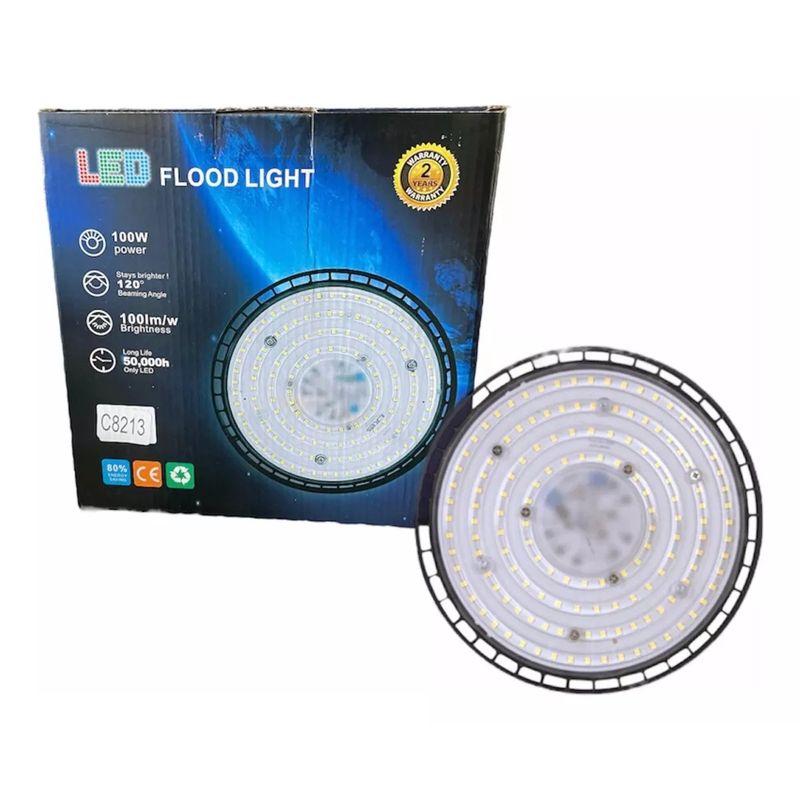 GENERICO - Foco Plafon Led Ufo 100w Campana Techo Industrial Luz Fría