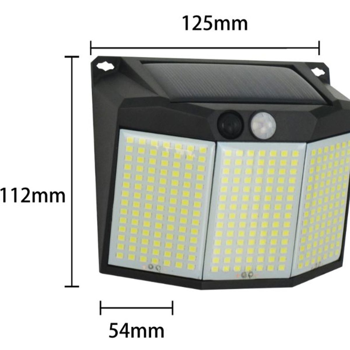 PRO OUTDOOR - PACK 4 APLIQUE 294 LED SOLAR CONTRA AGUA