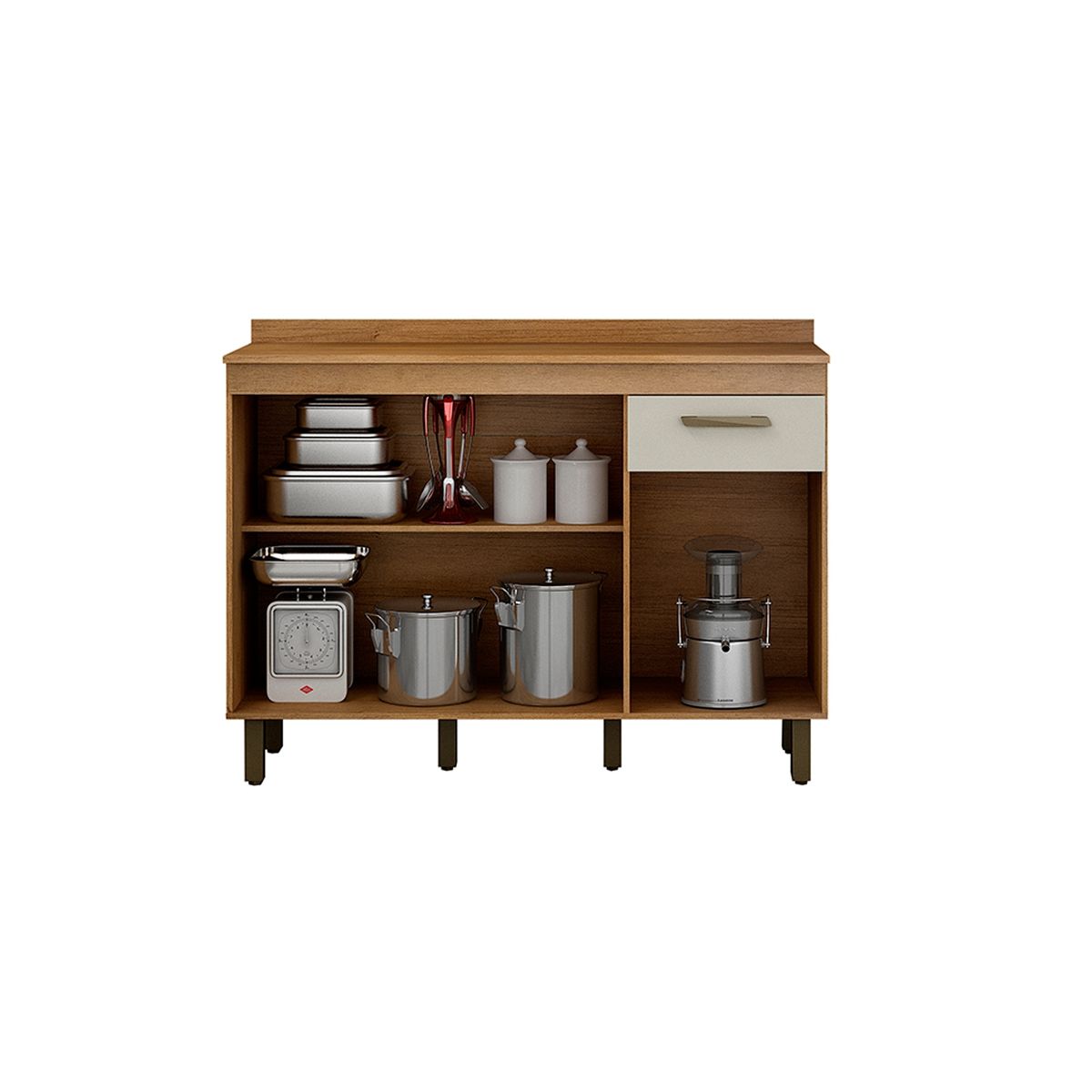 VEKKAHOME - MUEBLE BASE SAO LUIS WHITE 120 CM