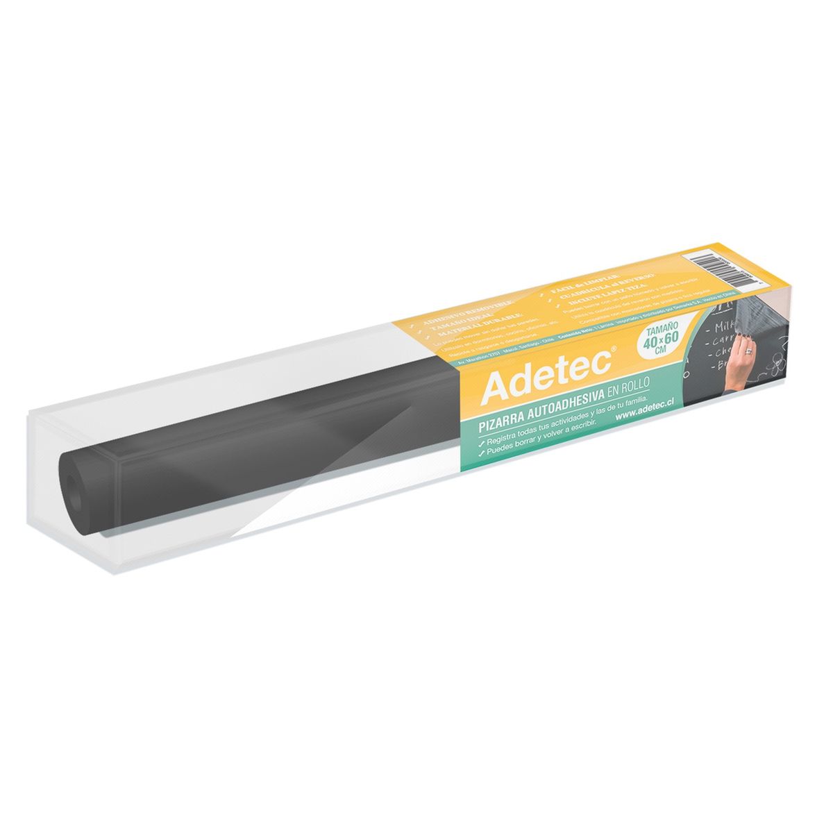 ADETEC - 2 Pizarras Autoadhesivas 40x60 Cm  Removible