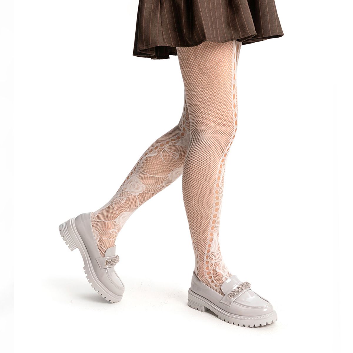 WEIDE - Mocasin Gris Formal Mujer Weide JN21