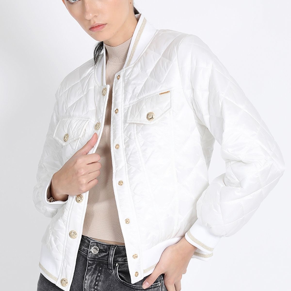 LIOLA - Parka Corta Bomber, Crudo Liola