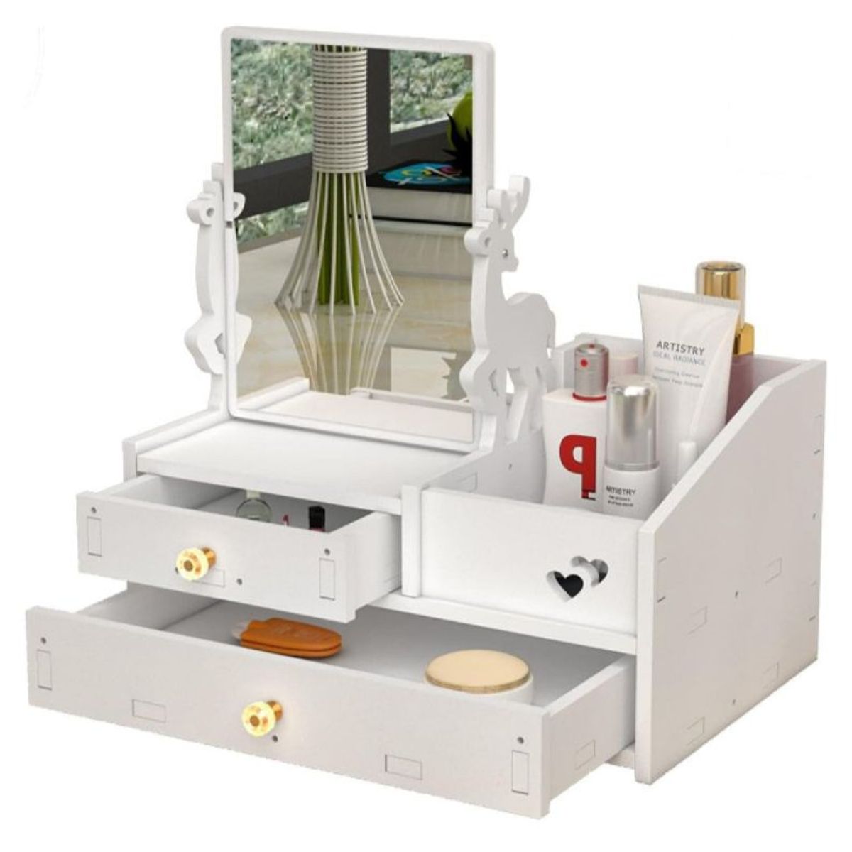GENERICO - Organizador de Maquillaje Con Espejo