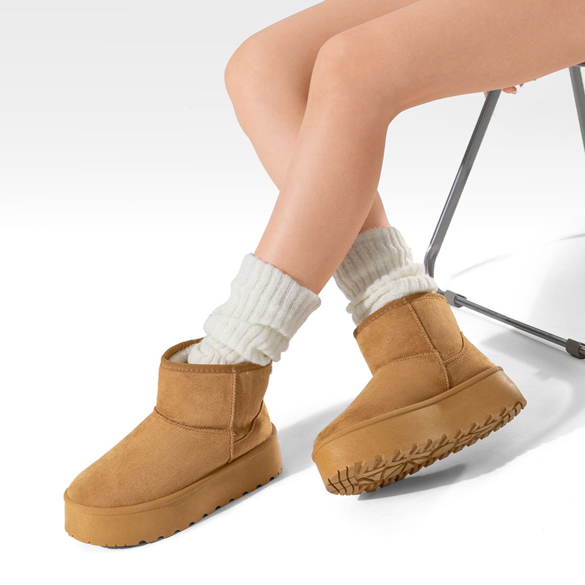 WEIDE - Botin Camel Casual Mujer Weide LT122