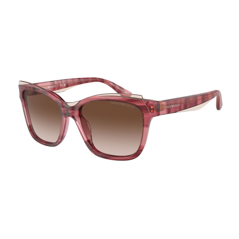 EMPORIO ARMANI - Lentes de Sol Burdeo Brillante & Marron Degradado Emporio Armani