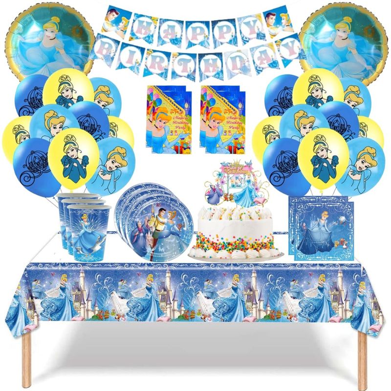 GENERICO - Pack Decoración Globos Cotillón cenicienta