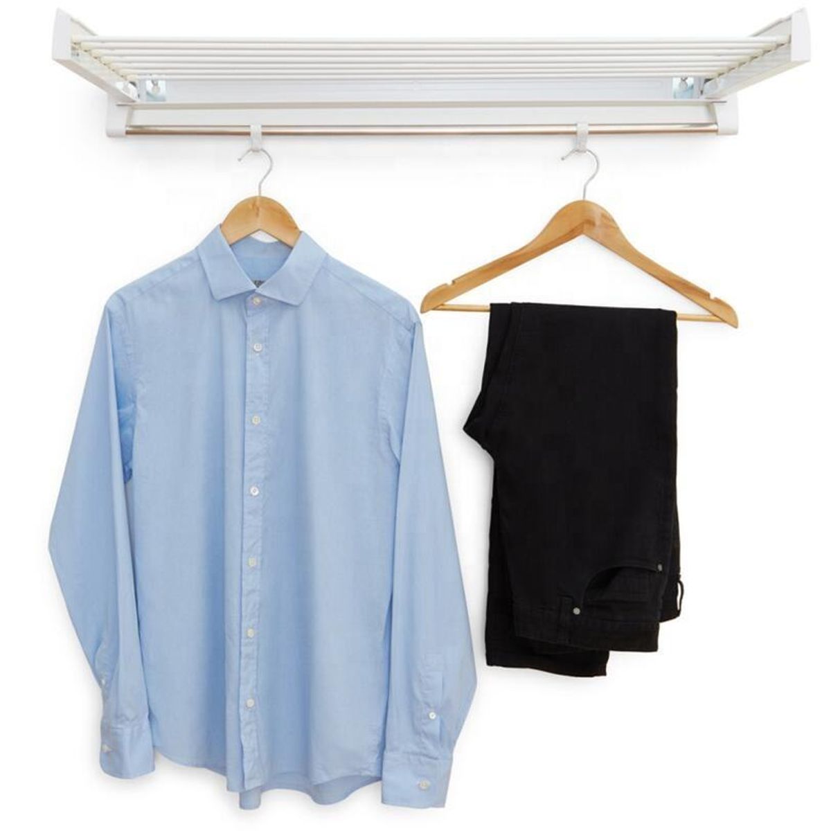 GENERICO - Tendedero Colgador De Ropa Retractil Secador 7 Varillas