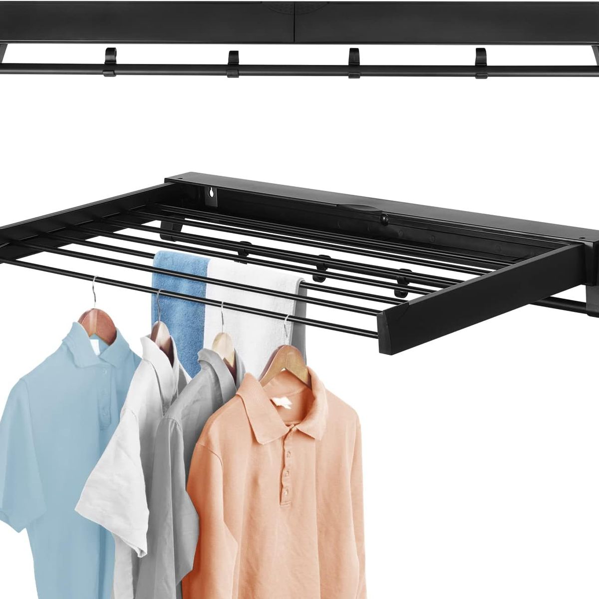 GENERICO - Tendedero Colgador De Ropa Retractil Secador 7 Varillas