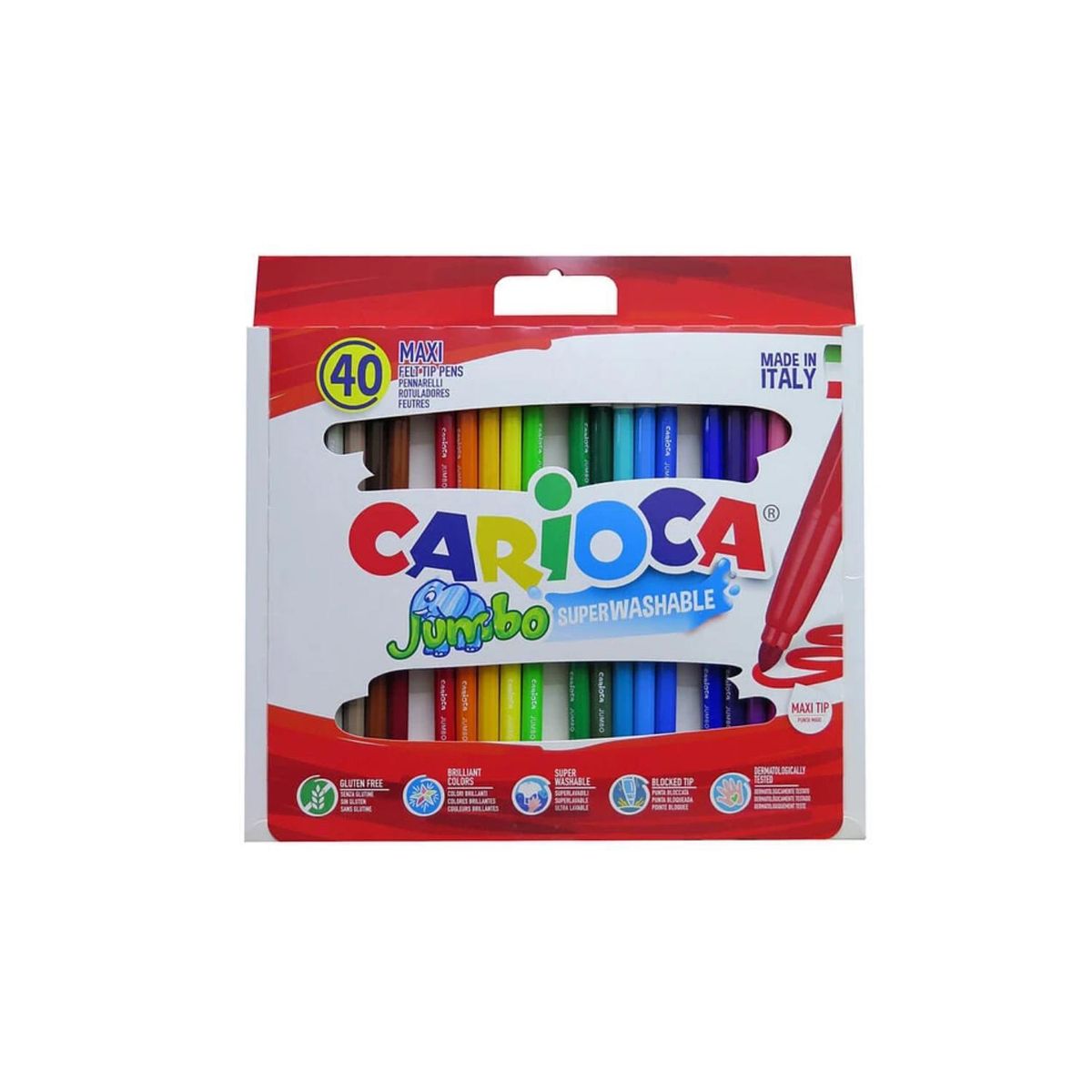 CARIOCA - Plumones Jumbo 40 Unidades Carioca - SC