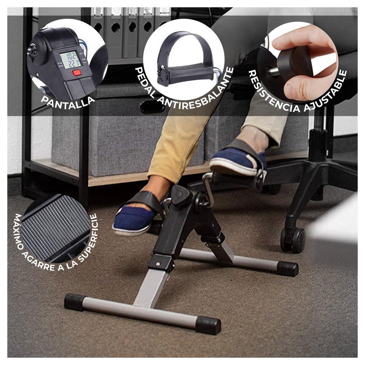 GLOBAL LATIN GROUP - Pedalera con Pantalla Lcd Rehabilitacion manos y pies