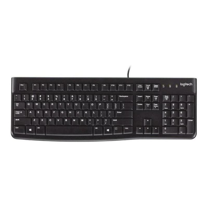 LOGITECH - Teclado Logitech K120 Qwerty Español Color Negro