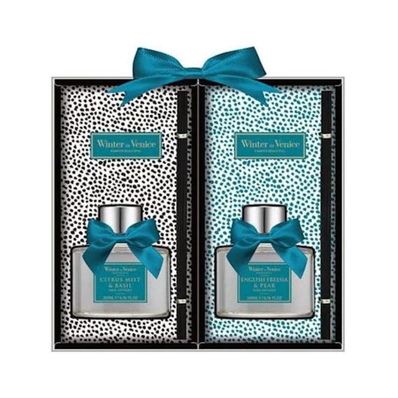 GENERICO - Set Difurores Aroma Variado Citrus Mist  English Fressia y Pear Azul