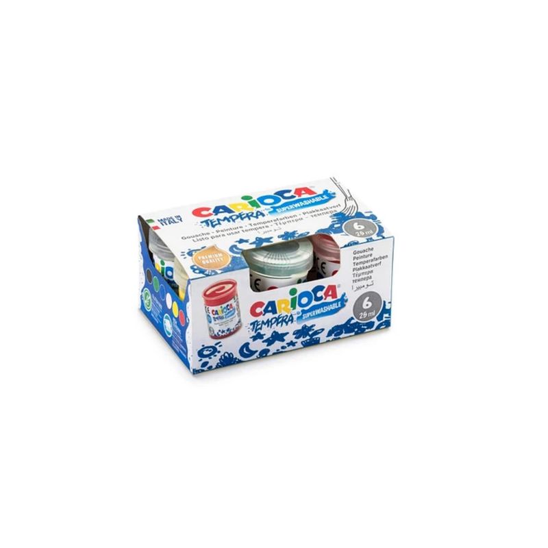 CARIOCA - Tempera Frascos 6 Colores 25ml Carioca - SC
