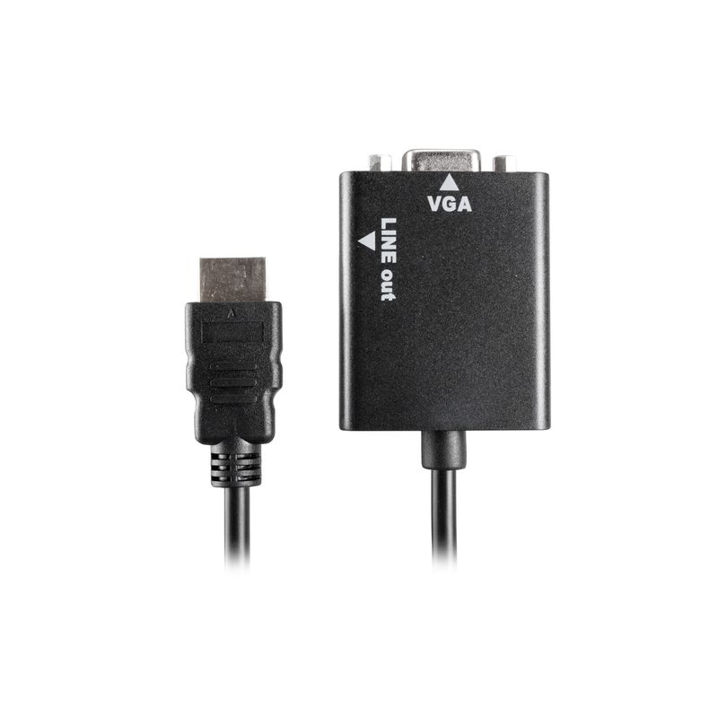 PHILCO - CONVERTIDOR HDMI MACHO A VGA HEMBRA CON SALIDA DE AUDIO PHILCO