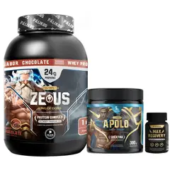 PALIKOS FITNESS - Proteina Zeus Complex 1kg Choco Creatina 300g Citrato de magnesio