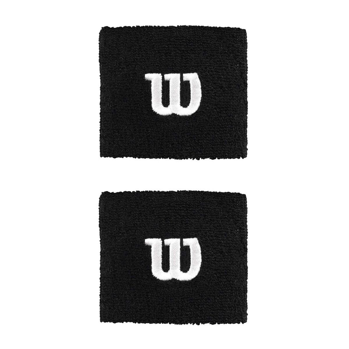 WILSON - Muñequera Wilson W Negro X2 Tenis Padel