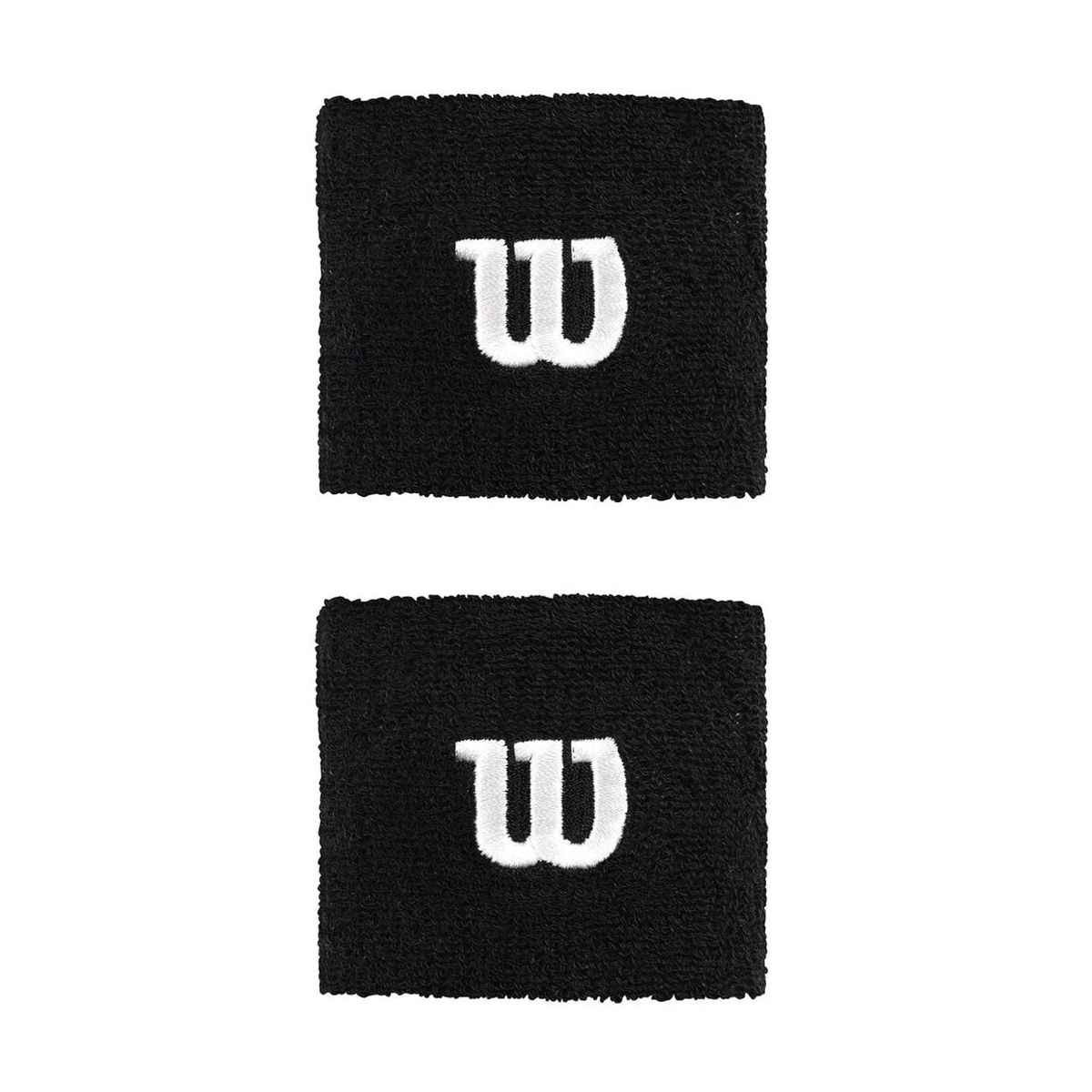 WILSON - Muñequera Wilson W Negro X2 Tenis Padel