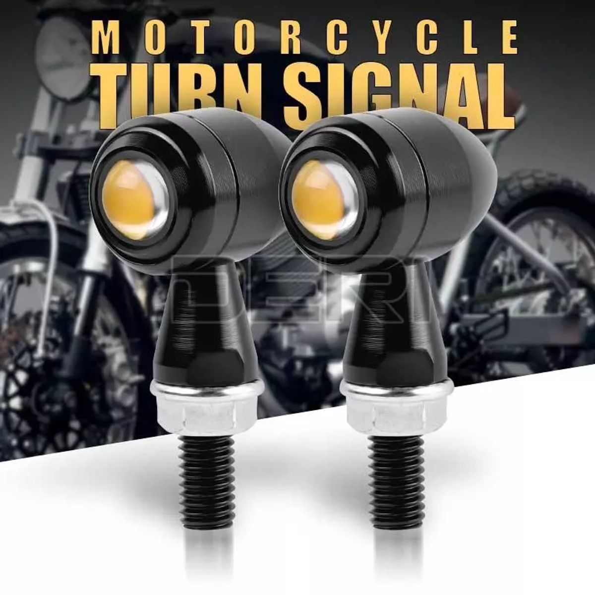 GENERICO - x2 Intermitentes Moto Led Mini Cafe Racer Bobber Brat Custom