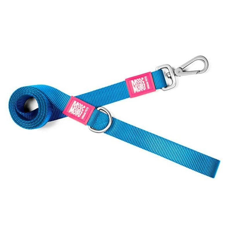 MAX & MOLLY - Correa Perro L Pure Sky Blue 1,2 mts x 2,5 cms Max and Molly