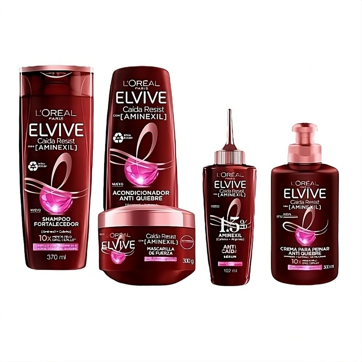 ELVIVE - Pack Rutina Elvive Caída Resist Aminexil  5 Pasos