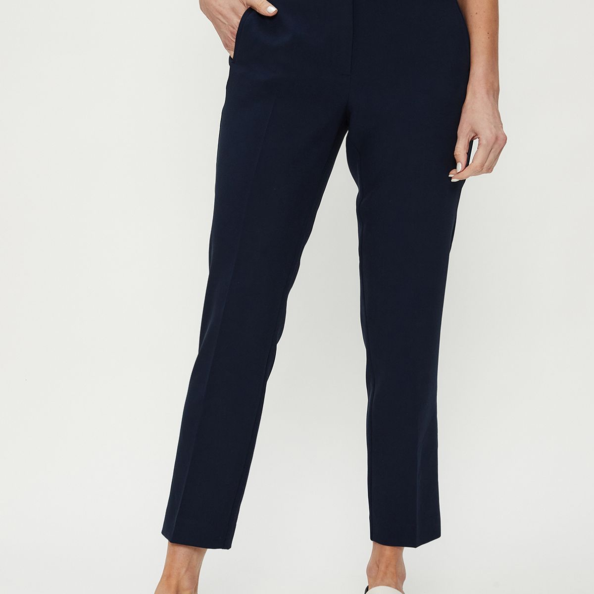 MA GRIFFE - Pantalon Azul Marino Mujer Magriffe