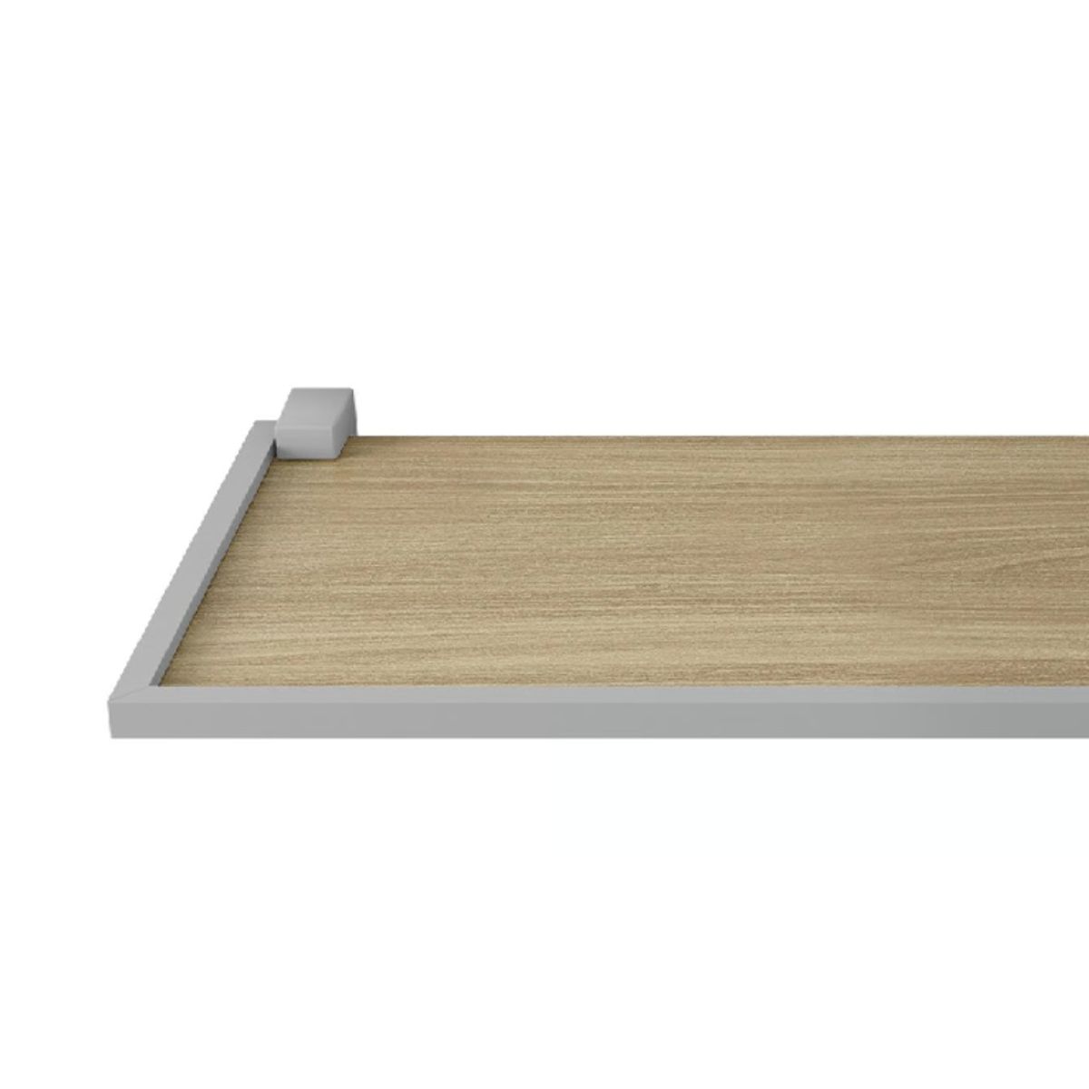 BE DESIGN - Repisa Duetto Miel Con Borde Gris