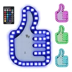 GENERICO - Luz Led Gesto, Mano Pulgar Arriba Con Luz Rgb Usb + Control
