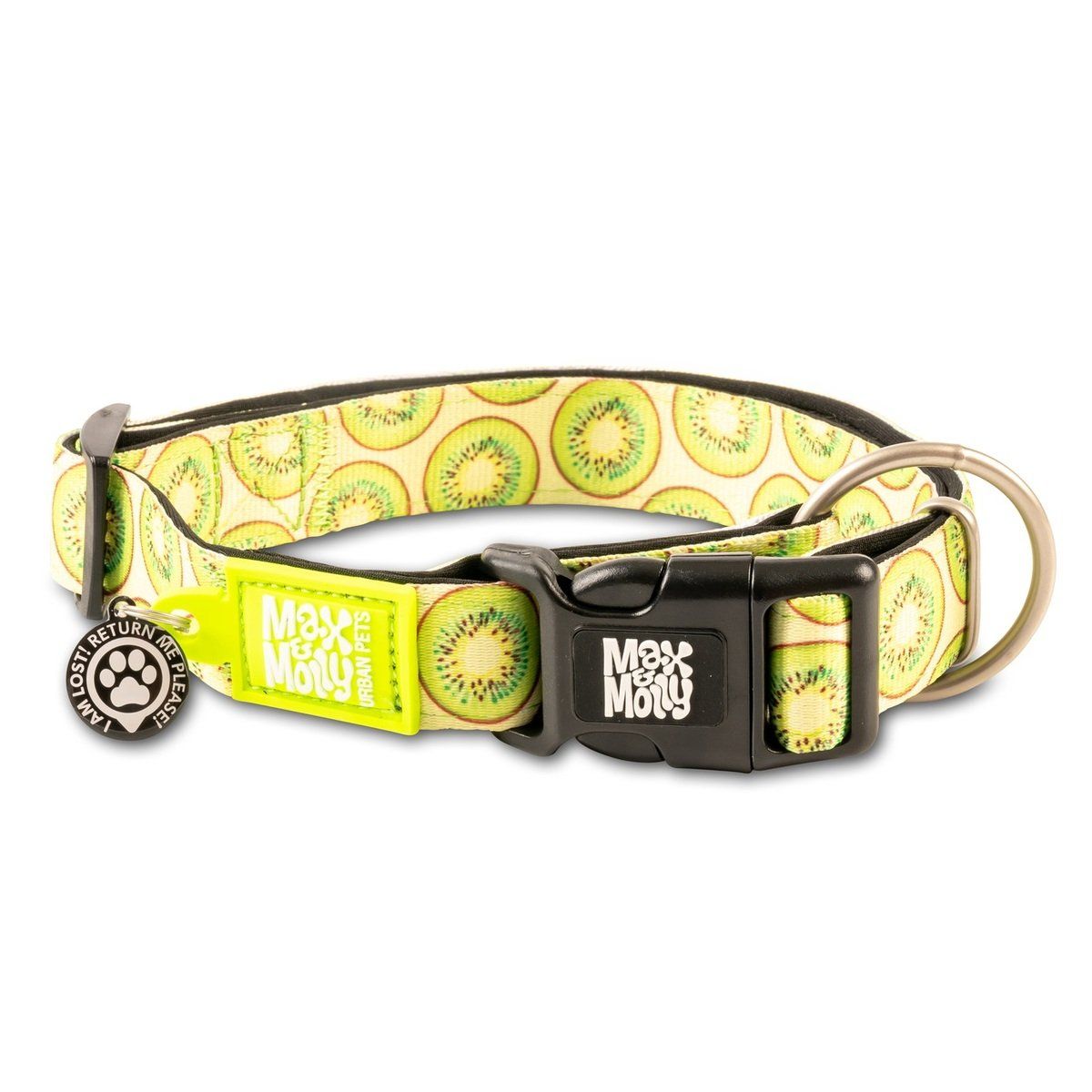 MAX & MOLLY - Collar Perro L Smart Id Kiwi 25-40kg Max and Molly