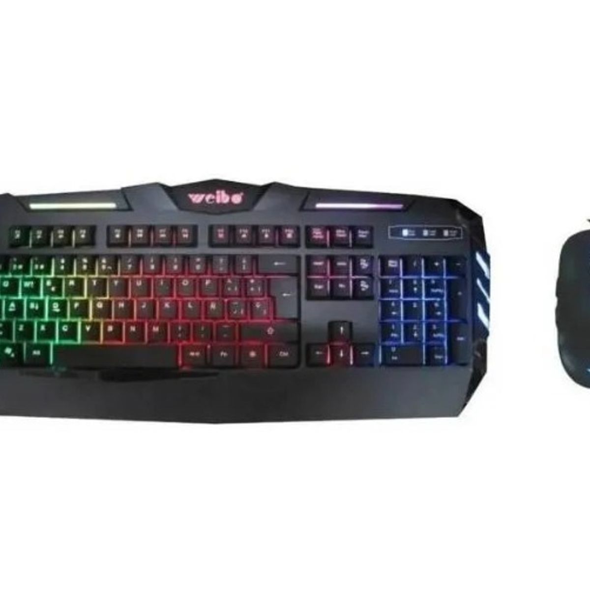 GENERICO - Teclado Y Mouse Combo Gamer Weibo 520 Retroiluminado Usb