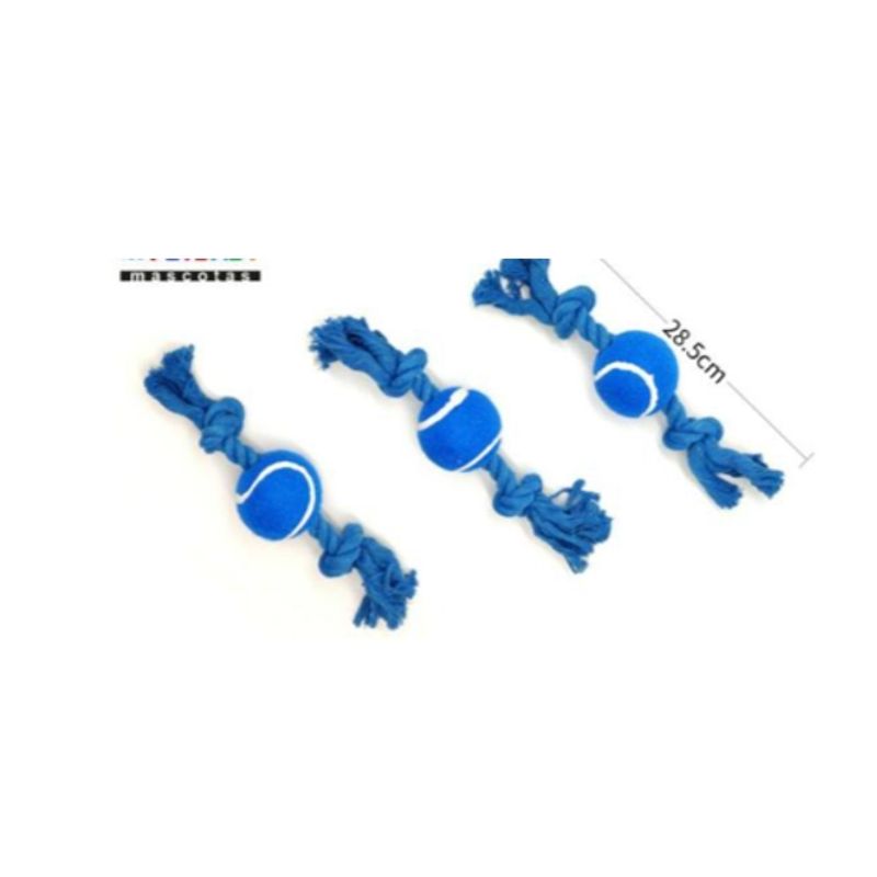 GENERICO - Juguete Para Perros Color Azul Con Pelota 28cm