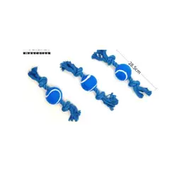GENERICO - Juguete Para Perros Color Azul Con Pelota 28cm
