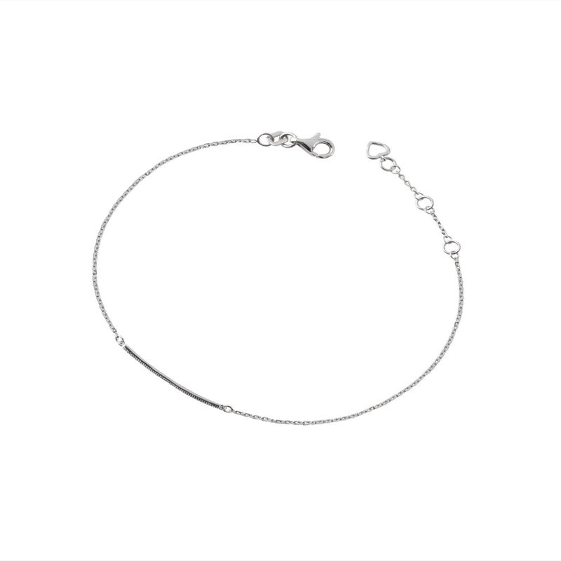 JB JOYAS BARON - Pulsera Oro Blanco 18kt Diamantes 5Pts SI/H