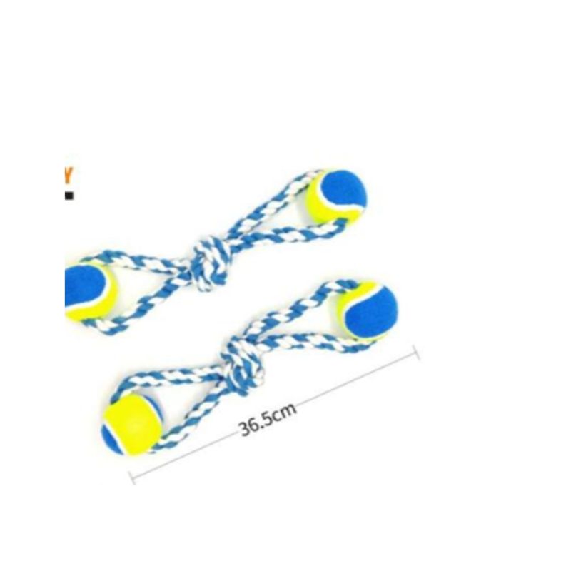 GENERICO - Juguete Para Perros Color Azul Con Pelota 36cm