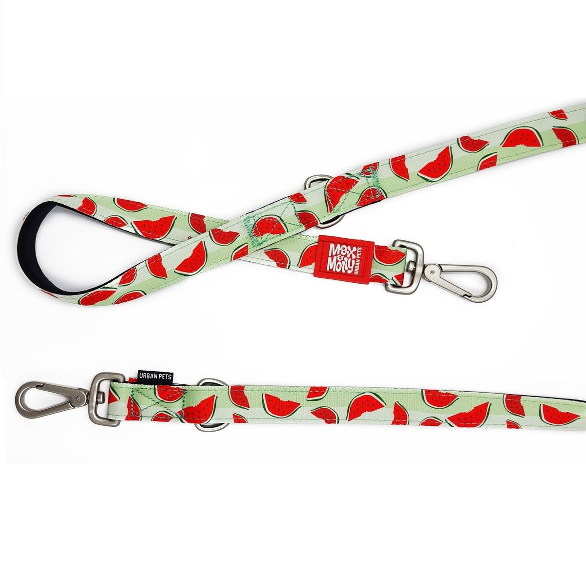 MAX & MOLLY - Correa Perro Multifuncional L Watermelon 2,5cm 2mt Max Molly