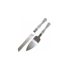 GENERICO - Set Cuchillo Y Espátula Para Torta - Matrimonio -Repostería