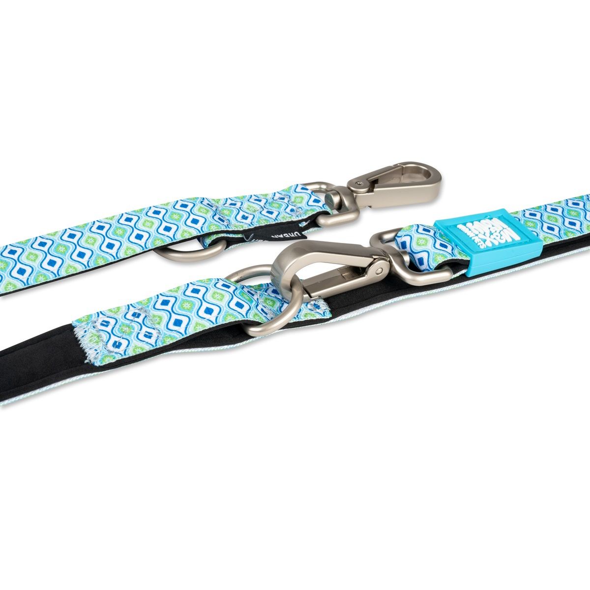 MAX & MOLLY - Correa Perro Multifuncional M Retro Blue 2cm 2mt Max Molly